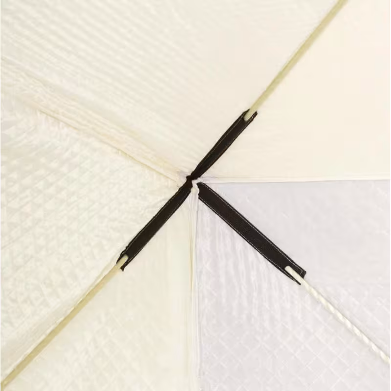 Палатка-куб утепленная для зимней рыбалки Premier Fishing Лонг-2, 2-местная, 210x180x175 см, желтый/серый