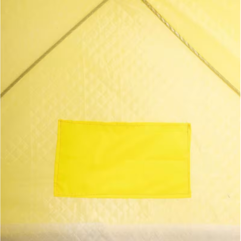 Палатка-куб утепленная для зимней рыбалки Premier Fishing Лонг-2, 2-местная, 210x180x175 см, желтый/серый