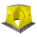 Палатка-куб утепленная для зимней рыбалки Premier Fishing Лонг-2, 2-местная, 210x180x175 см, желтый/серый