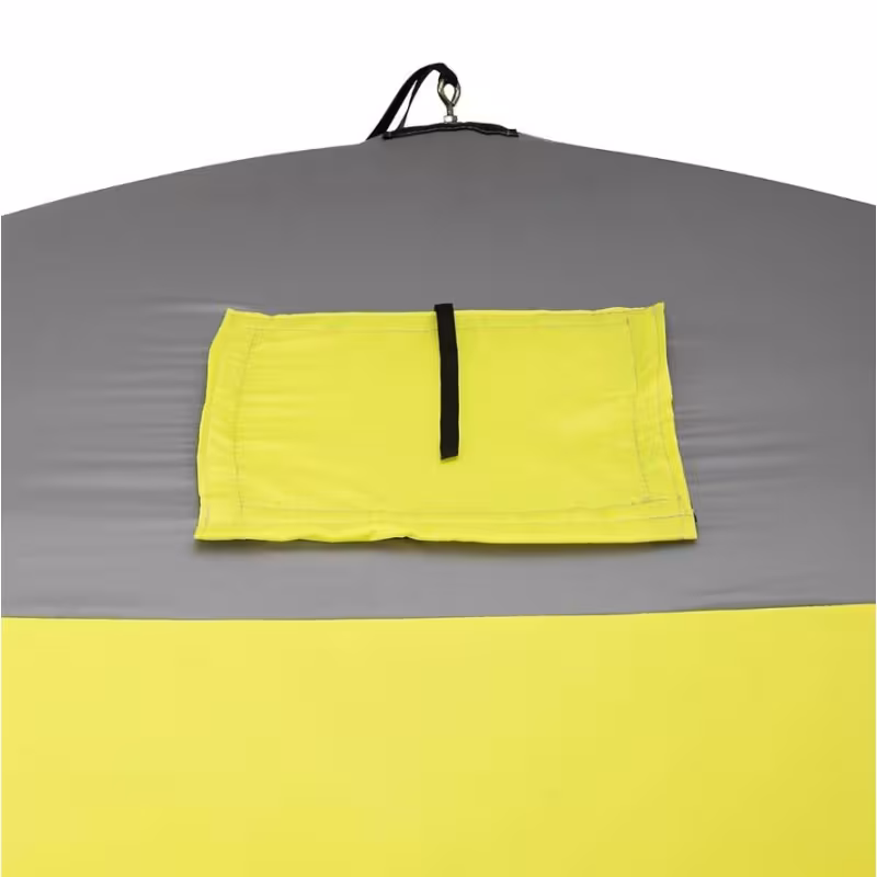 Палатка-куб утепленная для зимней рыбалки Premier Fishing Лонг-2, 2-местная, 210x180x175 см, желтый/серый