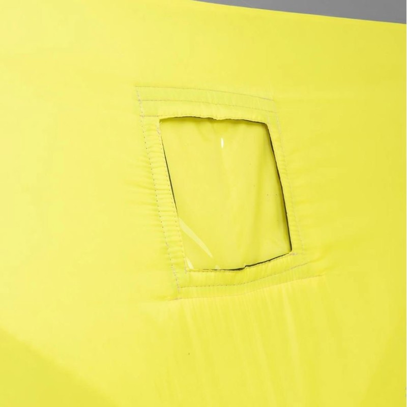 Палатка-куб утепленная для зимней рыбалки Premier Fishing Лонг-2, 2-местная, 210x180x175 см, желтый/серый