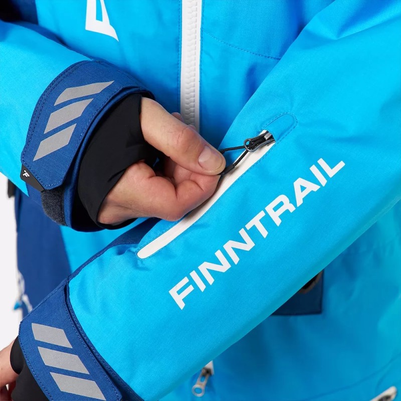 Комбинезон мужской Finntrail Backcountry 3903 Blue, мембрана Toray, голубой, размер 50-52 (L), 175-185 см