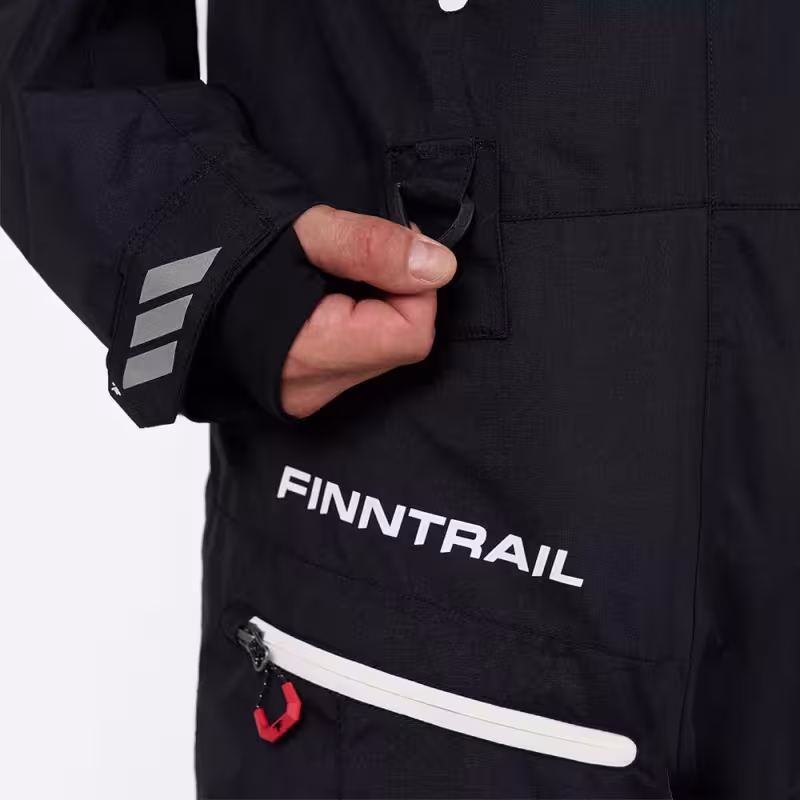 Комбинезон мужской Finntrail Backcountry 3903 Graphite, мембрана Toray, черный, размер 50-52 (L), 175-185 см