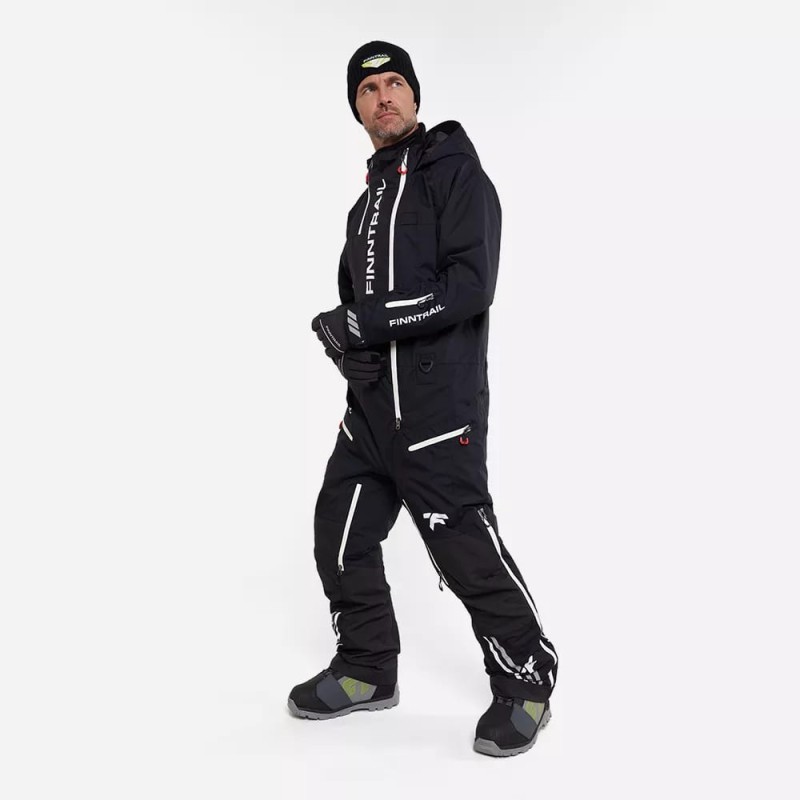 Комбинезон мужской Finntrail Backcountry 3903 Graphite, мембрана Toray, черный, размер 50-52 (L), 175-185 см