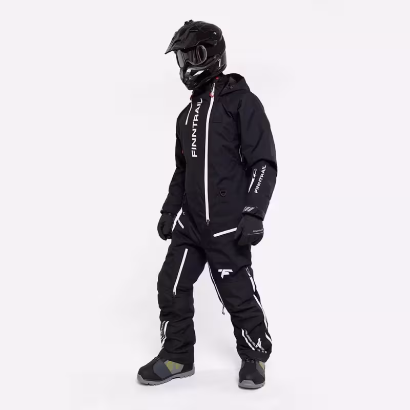 Комбинезон мужской Finntrail Backcountry 3903 Graphite, мембрана Toray, черный, размер 48-50 (M), 170-180 см