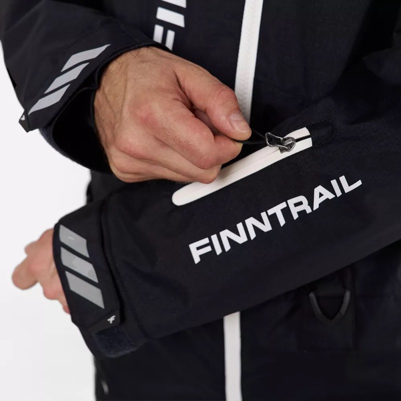 Комбинезон мужской Finntrail Backcountry 3903 Graphite, мембрана Toray, черный, размер 44-46 (S), 165-175 см