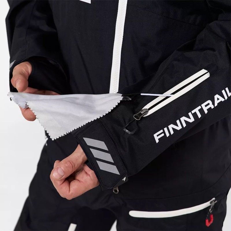 Комбинезон мужской Finntrail Backcountry 3903 Graphite, мембрана Toray, черный, размер 44-46 (S), 165-175 см