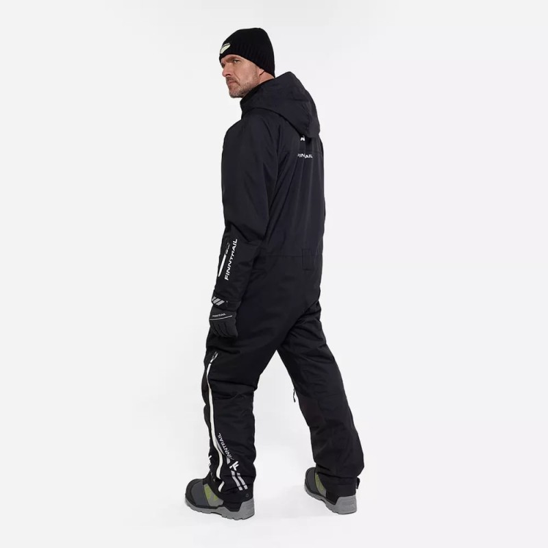 Комбинезон мужской Finntrail Backcountry 3903 Graphite, мембрана Toray, черный, размер 58-60 (XXL), 185-195 см