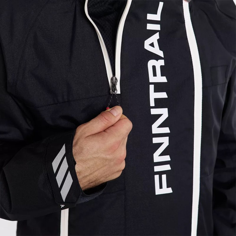 Комбинезон мужской Finntrail Backcountry 3903 Graphite, мембрана Toray, черный, размер 58-60 (XXL), 185-195 см