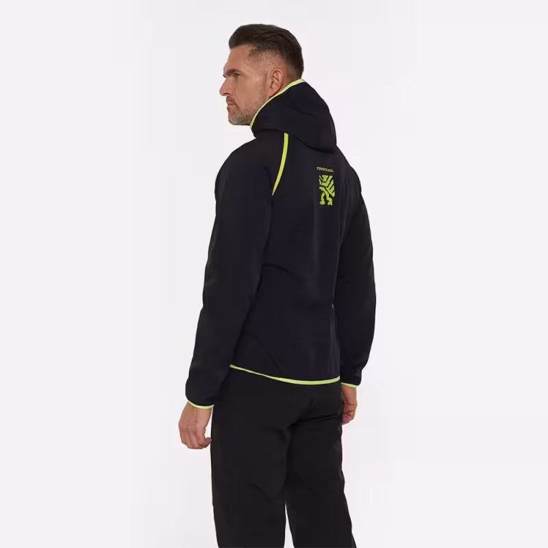 Куртка мужская Finntrail Nitro 1325 Graphite, ткань Софтшелл, черный, размер 50-52 (L), 175-185 см