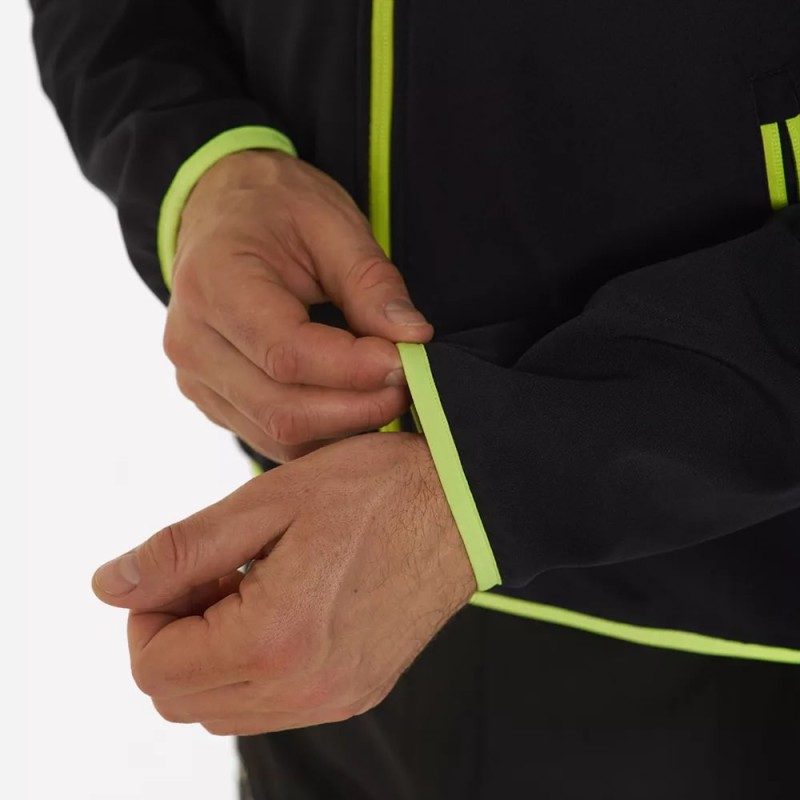 Куртка мужская Finntrail Nitro 1325 Graphite, ткань Софтшелл, черный, размер 48-50 (M), 170-180 см