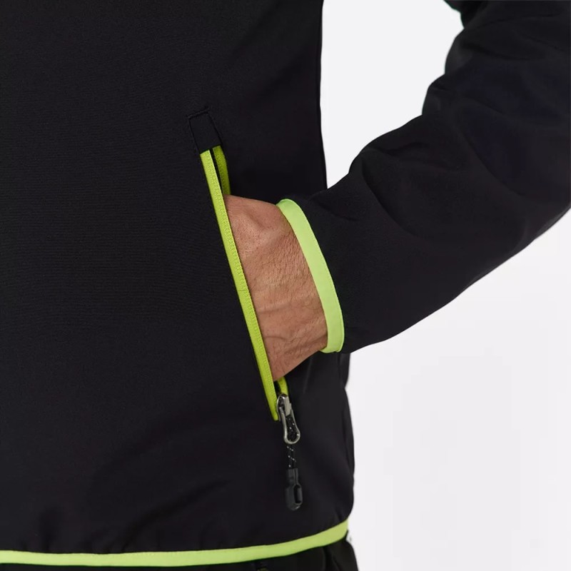 Куртка мужская Finntrail Nitro 1325 Graphite, ткань Софтшелл, черный, размер 44-46 (S), 165-175 см