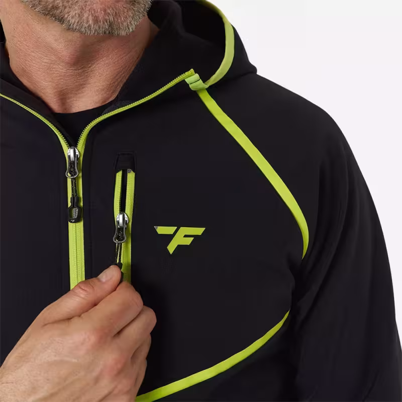 Куртка мужская Finntrail Nitro 1325 Graphite, ткань Софтшелл, черный, размер 54-56 (XL), 180-190 см