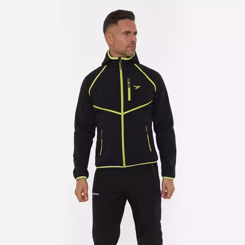 Куртка мужская Finntrail Nitro 1325 Graphite, ткань Софтшелл, черный, размер 54-56 (XL), 180-190 см