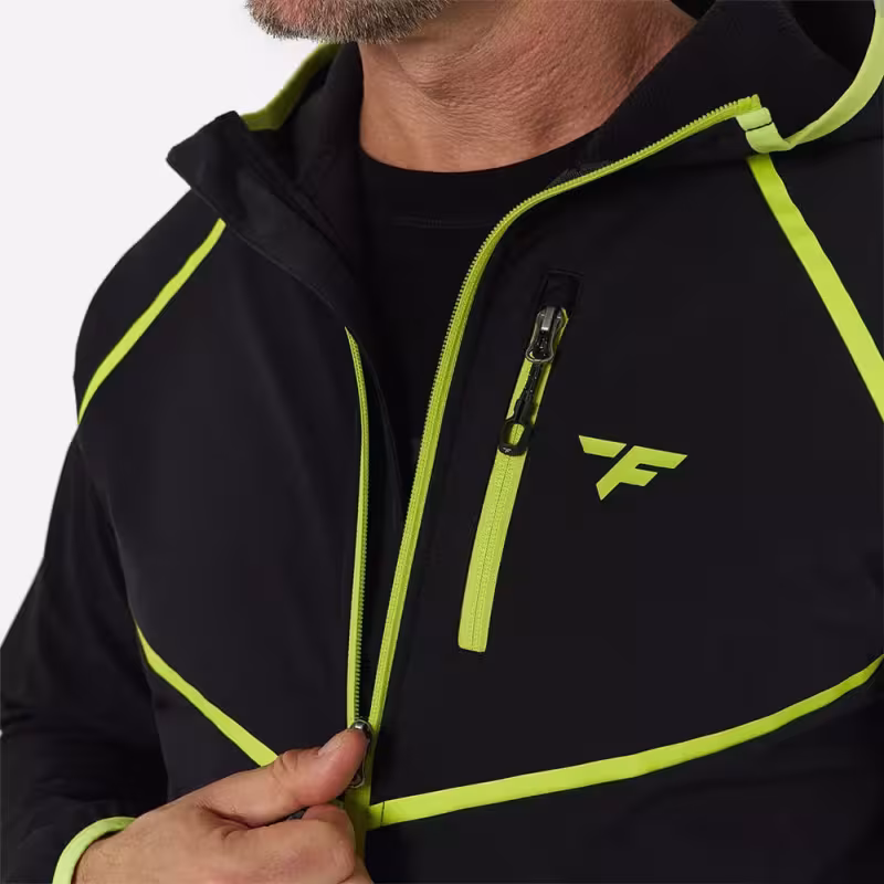 Куртка мужская Finntrail Nitro 1325 Graphite, ткань Софтшелл, черный, размер 54-56 (XL), 180-190 см