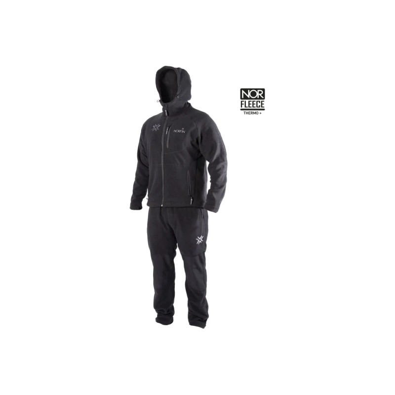 Костюм мужской Norfin Alpha BL, ткань Флис, черный, размер 56-58 (XL), 180-186 см