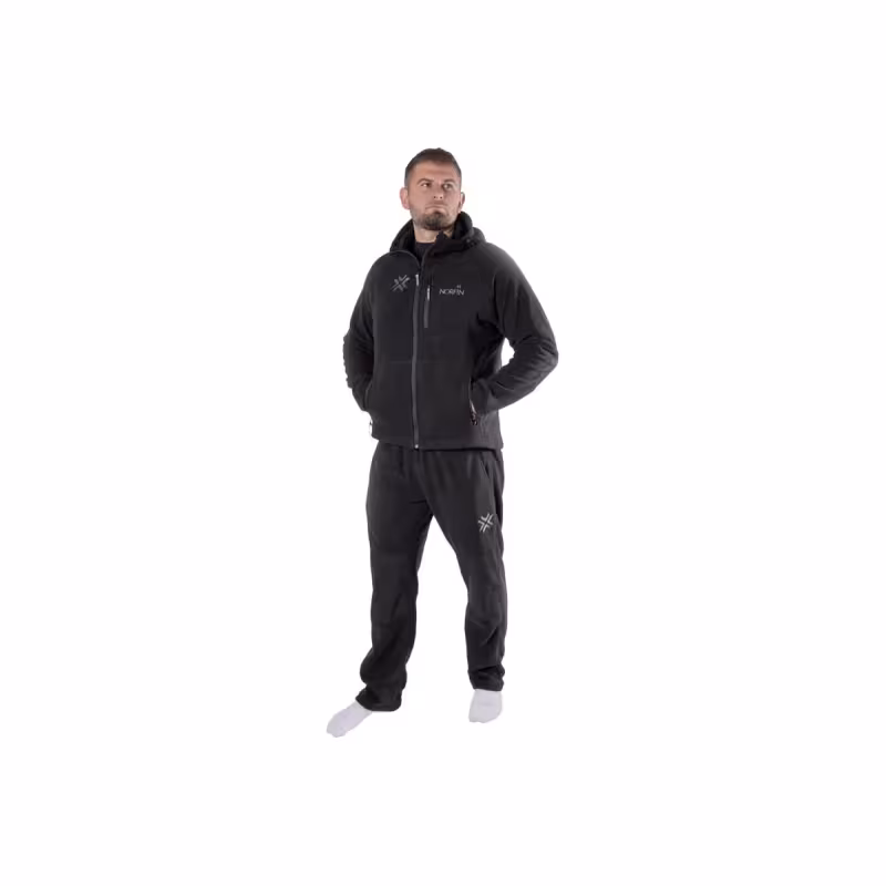Костюм мужской Norfin Alpha BL, ткань Флис, черный, размер 64-66 (XXXL), 186-192 см
