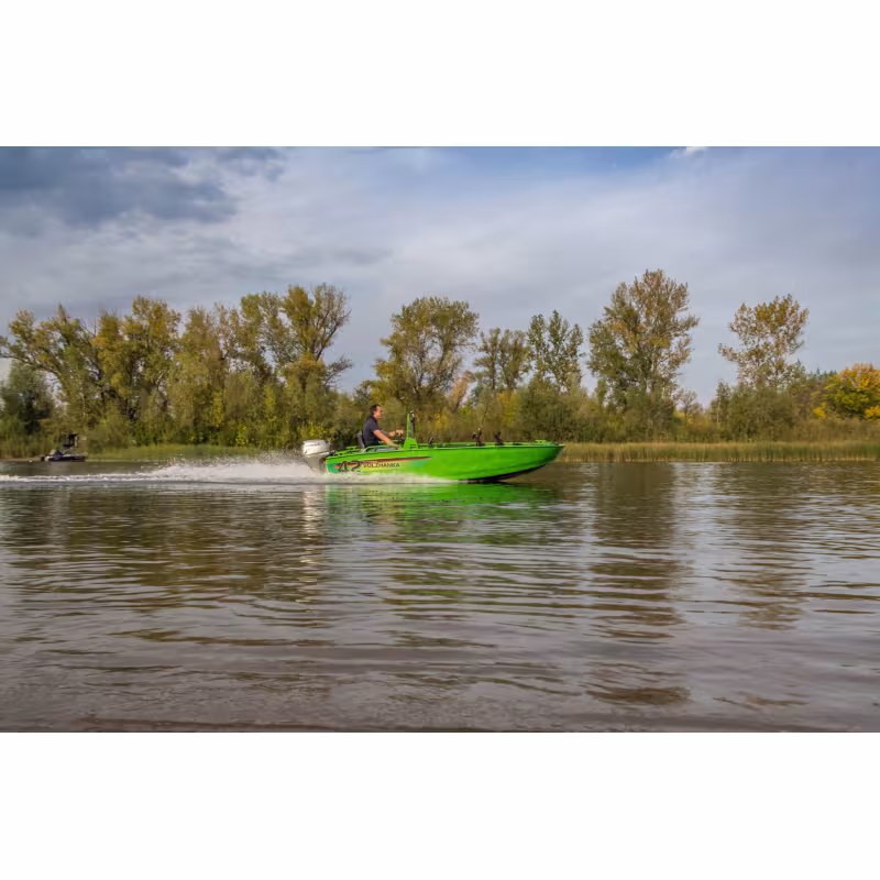 Лодка алюминиевая VBoats 42 Scout в комплекте с мотором Yamery 30FES, высота транца 385 мм