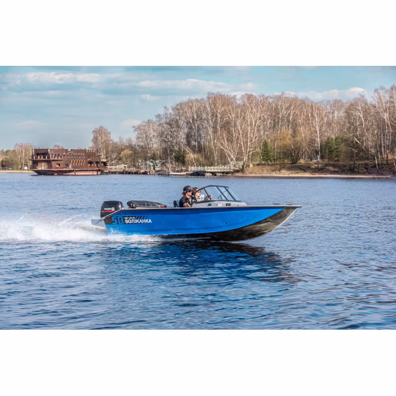 Лодка алюминиевая VBoats Волжанка 50 Fish в комплекте с мотором Yamery EF 60FUEL-T