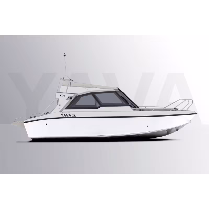 Лодка алюминиевая VBoats Yava XL COB в комплекте с мотором Hidea EF 115 для транца 635 мм
