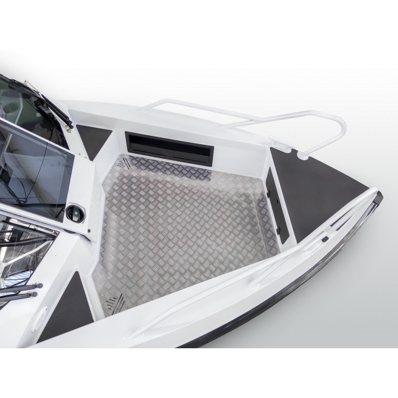 Лодка алюминиевая VBoats Yava XL COB в комплекте с мотором Hidea EF 115 для транца 635 мм