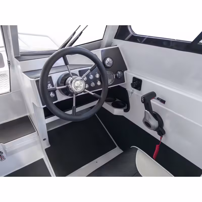 Лодка алюминиевая VBoats Yava XL COB в комплекте с мотором Hidea EF 115 для транца 635 мм