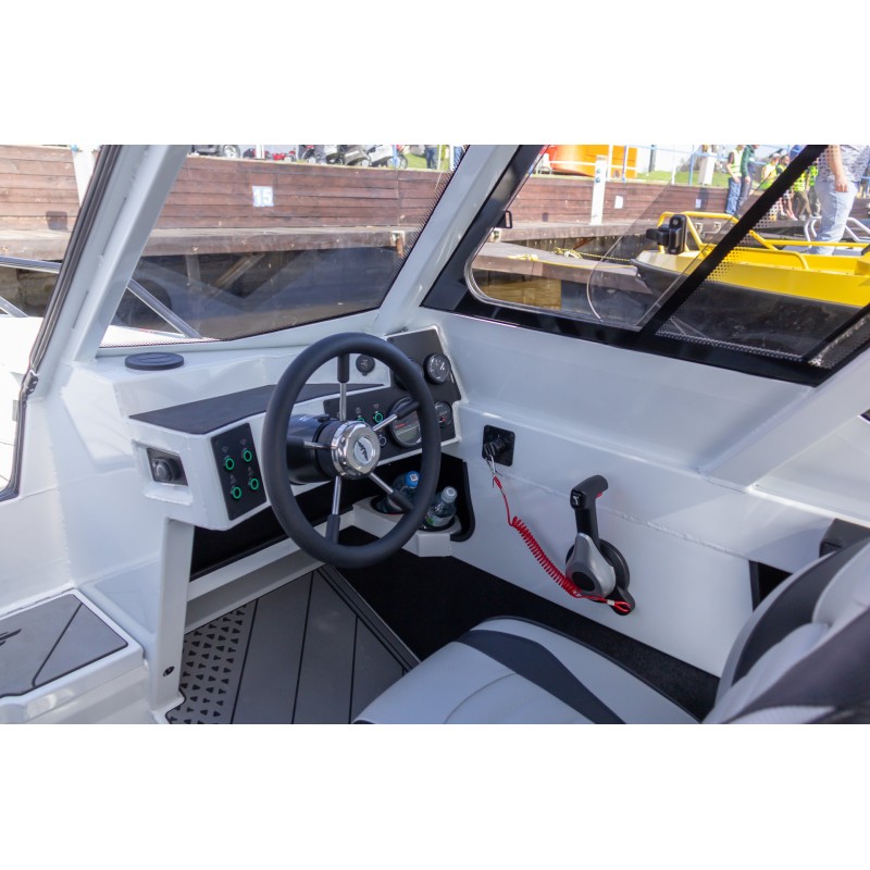 Лодка алюминиевая VBoats Yava XL COB в комплекте с мотором Hidea EF 115 для транца 635 мм