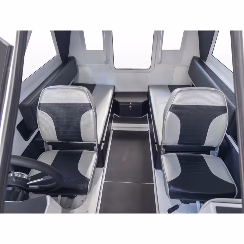 Лодка алюминиевая VBoats Yava XL COB в комплекте с мотором Hidea EF 115 для транца 635 мм