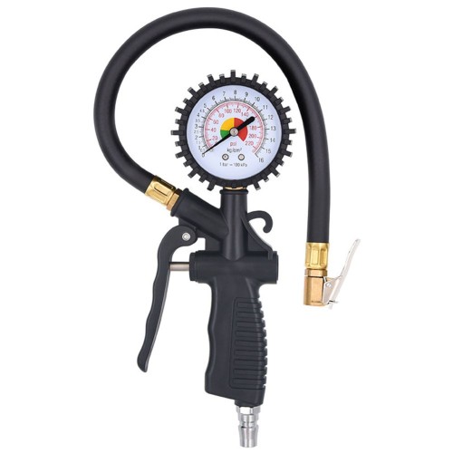 Пистолет пневматический для подкачки шин Техрим с манометром 64 мм