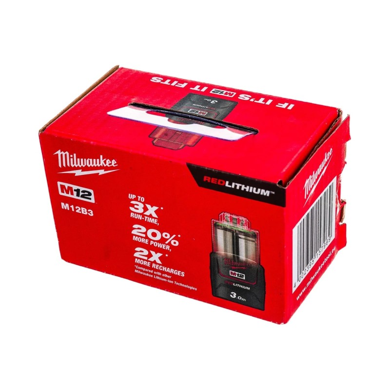 Аккумулятор Milwaukee 4932451388 для электроинструмента (Li-Ion, 12В, 3Ач)