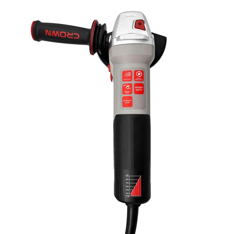 Шлифмашина угловая сетевая Crown CT13678-125RSV