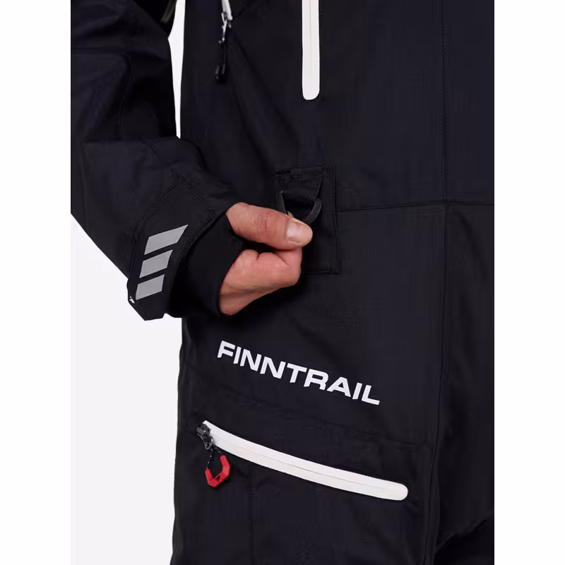 Комбинезон мужской Finntrail Backcountry 3904 Graphite, мембрана Toray, черный, размер 48-50 (M), 170-180 см