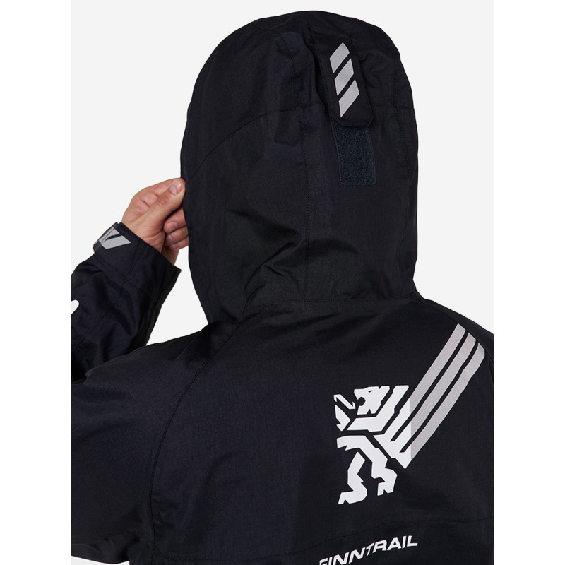 Комбинезон мужской Finntrail Backcountry 3904 Graphite, мембрана Toray, черный, размер 44-46 (S), 165-175 см