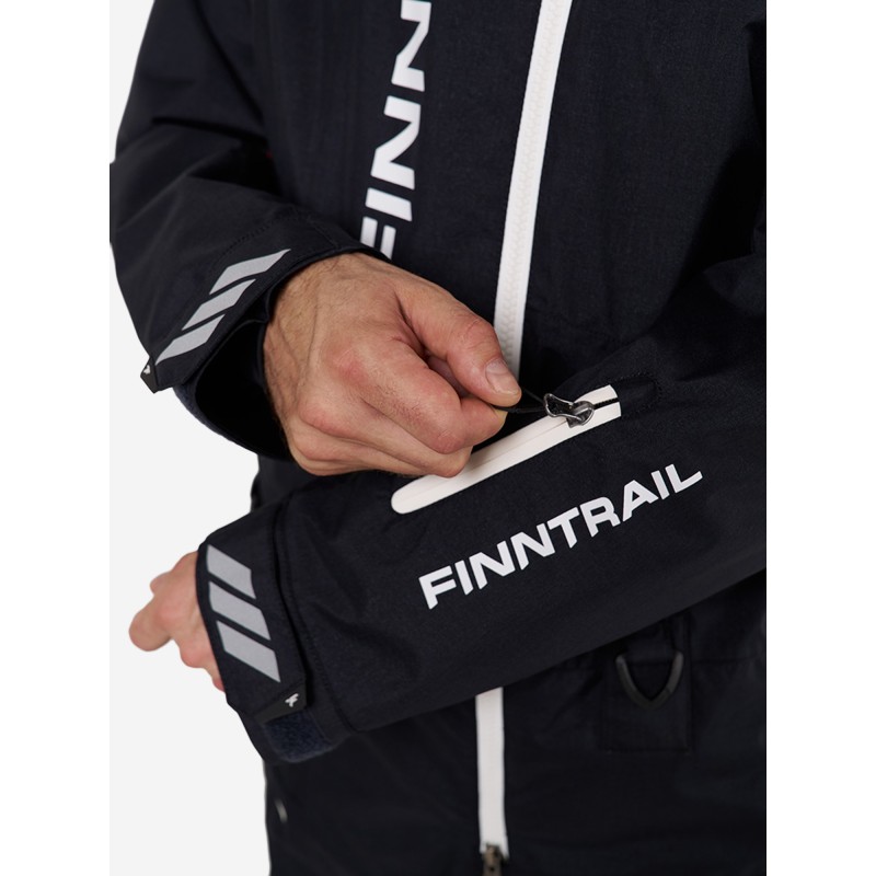 Комбинезон мужской Finntrail Backcountry 3904 Graphite, мембрана Toray, черный, размер 44-46 (S), 165-175 см