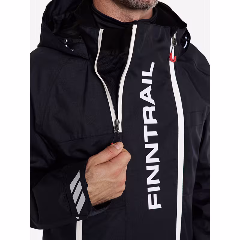 Комбинезон мужской Finntrail Backcountry 3904 Graphite, мембрана Toray, черный, размер 58-60 (XXL), 185-195 см