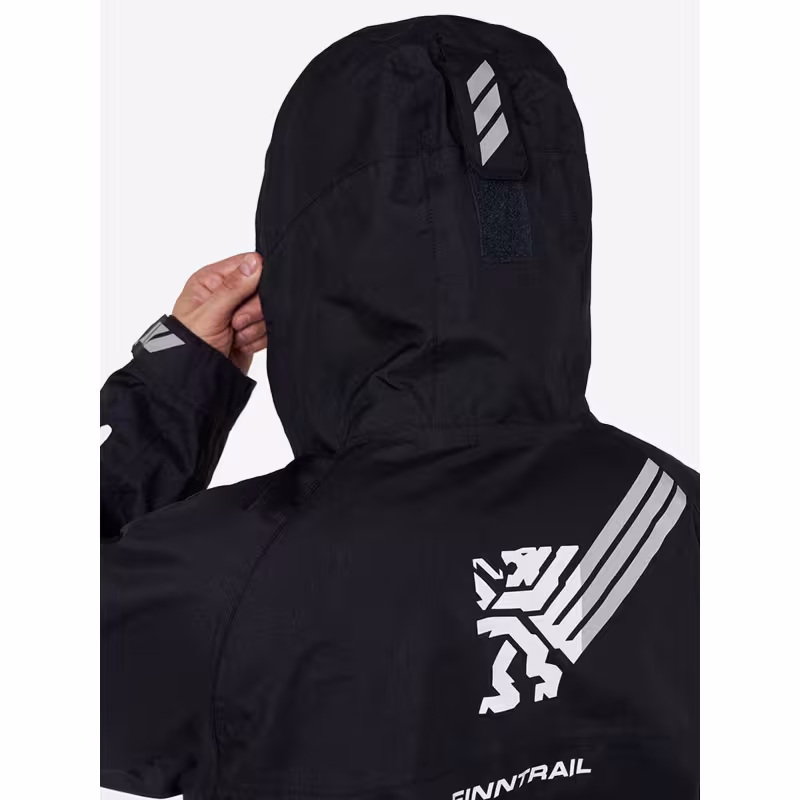 Комбинезон мужской Finntrail Backcountry 3904 Graphite, мембрана Toray, черный, размер 58-60 (XXL), 185-195 см