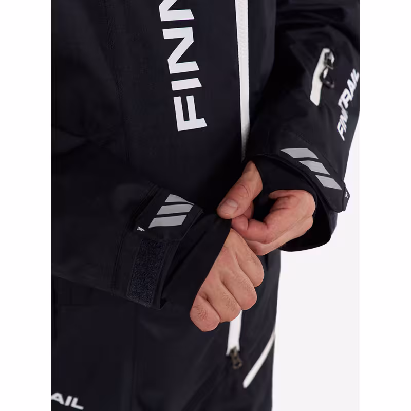 Комбинезон мужской Finntrail Backcountry 3904 Graphite, мембрана Toray, черный, размер 58-60 (XXL), 185-195 см