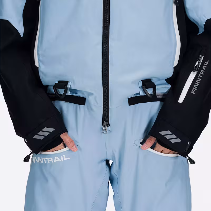 Комбинезон женский Finntrail Rachel 3853 LightBlue, мембрана Hard-Tex, голубой, размер 46-48 (M), 165-175 см