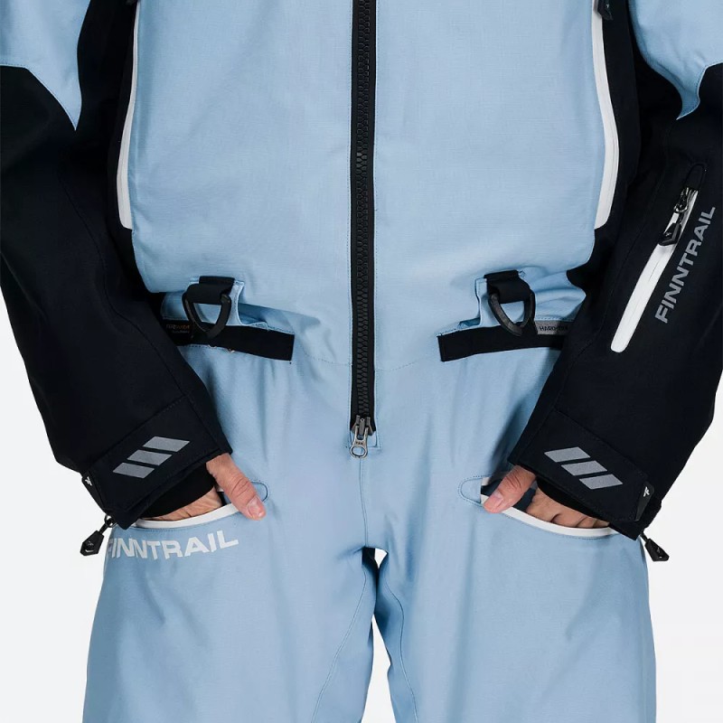 Комбинезон женский Finntrail Rachel 3853 LightBlue, мембрана Hard-Tex, голубой, размер 44-46 (S), 160-170 см