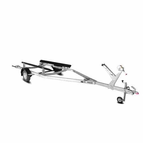 Прицеп лодочный двухосный Спутник Aqua ZN 65, с опорным колесом