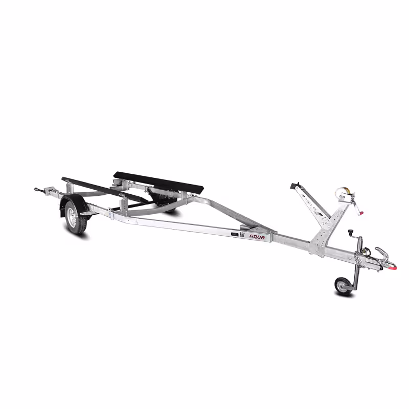 Прицеп лодочный двухосный Спутник Aqua ZN 65, с опорным колесом