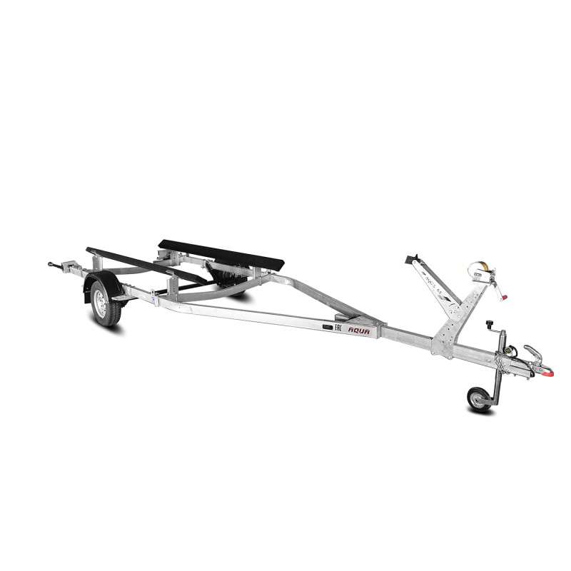 Прицеп лодочный двухосный Спутник Aqua ZN 65, с опорным колесом