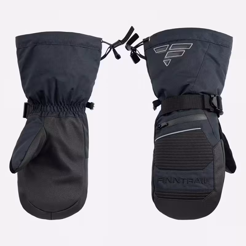 Рукавицы Finntrail Nordic 2942 Graphite, мембрана Hard-Tex, черный, размер L