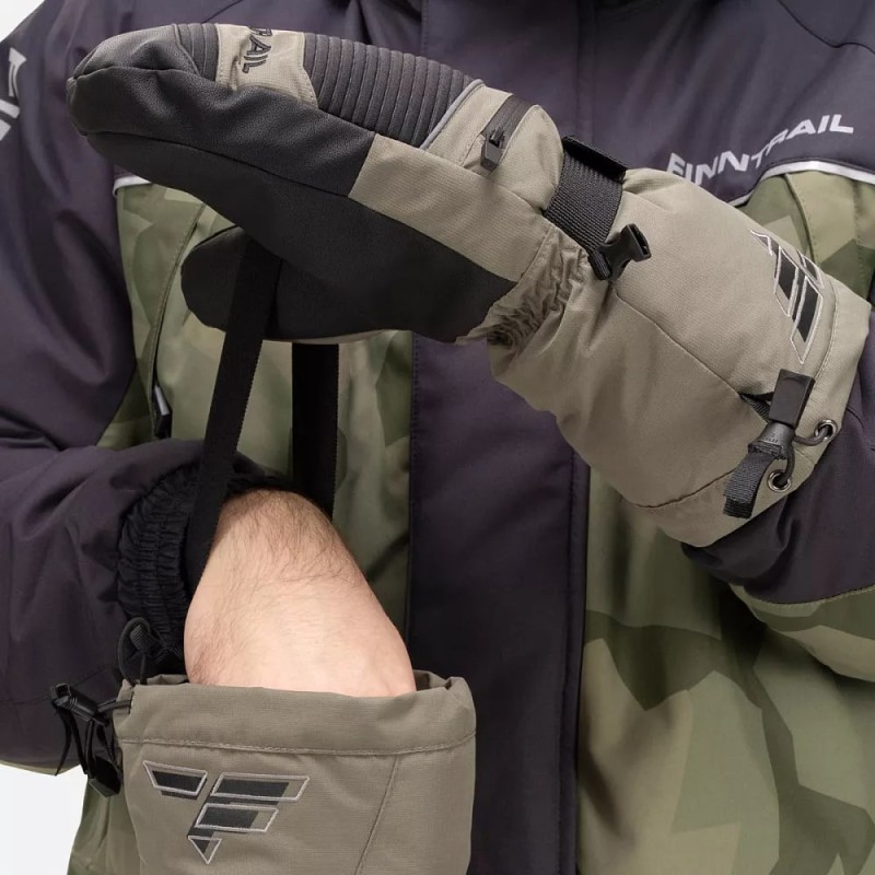 Рукавицы Finntrail Nordic 2942 Khaki, мембрана Hard-Tex, хаки, размер L
