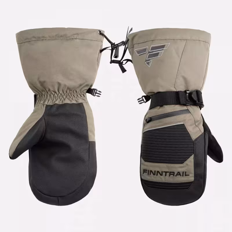 Рукавицы Finntrail Nordic 2942 Khaki, мембрана Hard-Tex, хаки, размер M