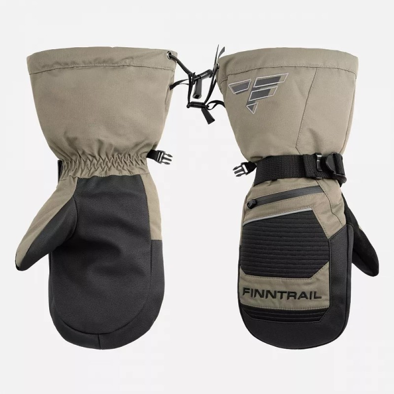 Рукавицы Finntrail Nordic 2942 Khaki, мембрана Hard-Tex, хаки, размер XL