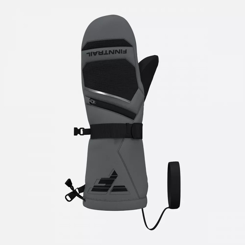 Рукавицы Finntrail Nordic 2942 MiddleGrey, мембрана Hard-Tex, серый, размер L