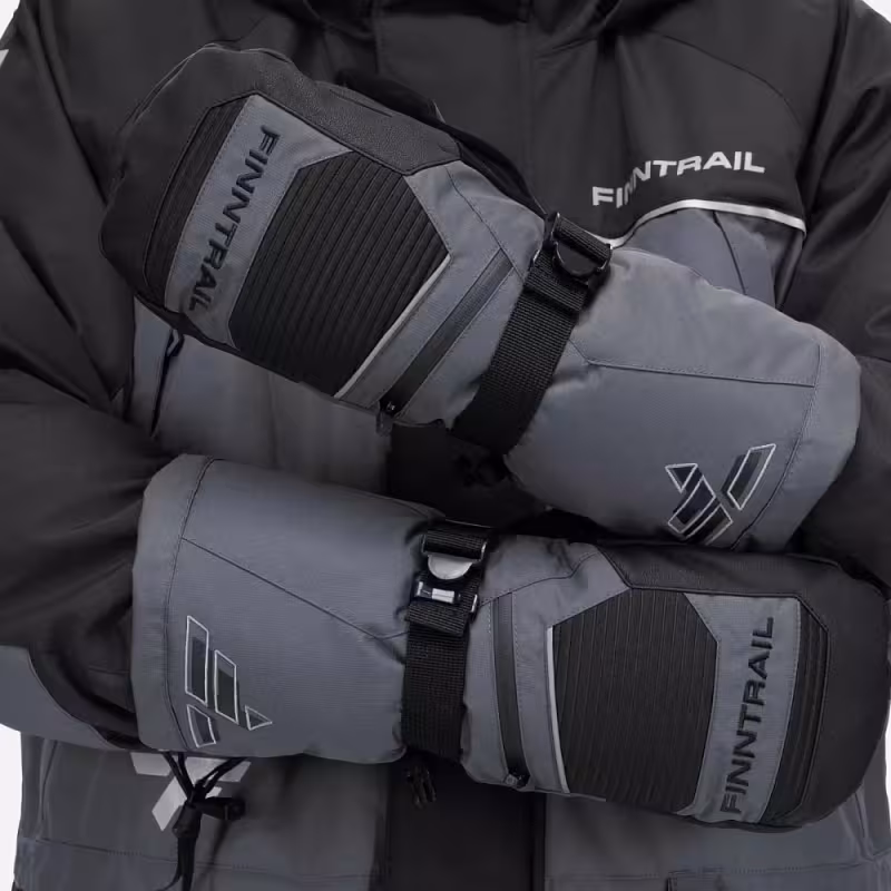 Рукавицы Finntrail Nordic 2942 MiddleGrey, мембрана Hard-Tex, серый, размер L