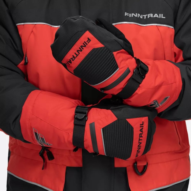 Рукавицы Finntrail Nordic 2942 Red, мембрана Hard-Tex, красный, размер M