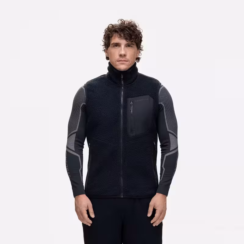 Жилет мужской Finntrail Teddy 1404 Graphite, ткань Флис, черный, размер XL